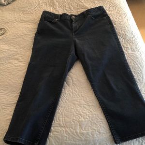 Talbot brand dark denim capris